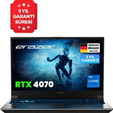 Erazer Deputy P60 MD62684-R32 Intel Core I7 12650H 32GB Ram 1tb SSD RTX4070 15.6" 144Hz IPS Fhd Freedos Oyuncu Laptop - Görsel 1