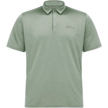 Jack Wolfskin DELGAMI POLO M Gri Erkek Kısa Kol T-Shirt