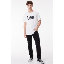 Lee Lightweight SS Wobbly Log Beyaz Erkek Kısa Kol T-Shirt