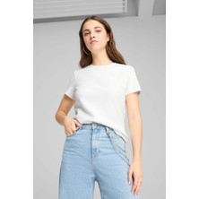 Puma HER Tee Beyaz Kadın Kısa Kol T-Shirt