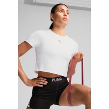 Puma W TAD ESSENTIAL Baby Tee Beyaz Kadın Kısa Kol T-Shirt