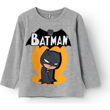 Name It NMMSKYLAR SUPERFRIENDS GRI Erkek Çocuk Kısa Kol T-Shirt