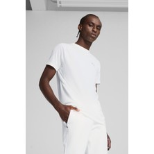 Puma EVOSTRIPE Tee Beyaz Erkek Kısa Kol T-Shirt