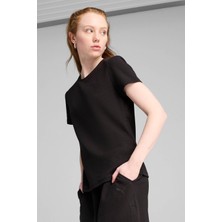 Puma HER Tee Siyah Kadın Kısa Kol T-Shirt