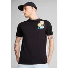 Puma GRAPHICS Icon Tee Siyah Erkek Kısa Kol T-Shirt