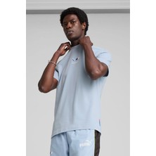 Puma BMW MMS CAR GRAPHIC TEE 2 Mavi Erkek Kısa Kol T-Shirt
