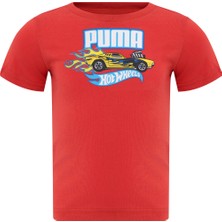 Puma X HOT WHEELS Graphic Kırmızı Erkek Çocuk Kısa Kol T-Shirt