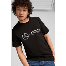 Puma MAPF1 ESS Logo Tee Siyah Unisex Kısa Kol T-Shirt