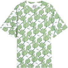 Puma ESS+ BLOSSOM AOP Tee Yeşil Kadın Kısa Kol T-Shirt