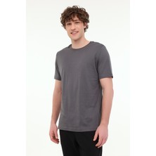 Lumberjack MB CT110 PM C NK T-SH 5FX Gri Erkek Kısa Kol T-Shirt