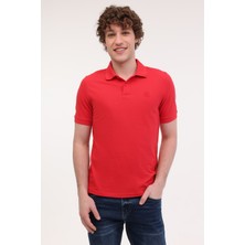 Lumberjack MB CT953 POLO T-SH 5FX Kırmızı Erkek Kısa Kol T-Shirt