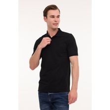 LUMBERJACK MB CT953 POLO T-SH 5FX Siyah Erkek Kısa Kol T-Shirt 101939533