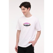 Jack & Jones JORTAMPA TEE SS CREW NECK Beyaz Erkek Kısa Kol T-Shirt