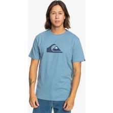 Quiksilver Comp Logo Erkek Mavi Tişört