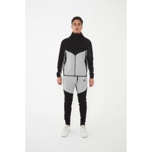Tech Fleece Gri-Siyah Eşofman Takımı
