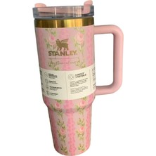 Stanley Quencher Pipetli Termos 1,18 L Gül Desenli