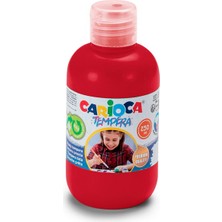 Carioca Tempera Suluboya Süper Yıkanabilir - 250 ml Parmak Boyası -Kırmızı