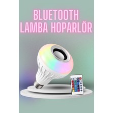 Teknodayım Kumandalı Rgb Led Işık Bluetooth Hoparlör Ses Lambası Renkli Ampul