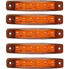 Sari Parmak LED Dorse Lamba 6 Ledli 12 24V 5 Li
