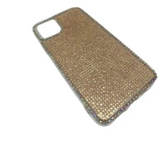 Iphone 11 Uyumlu Pro Max Kristal Tasli Telefon Kilifi Altin