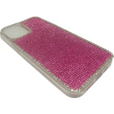 Iphone 12 Pro Max Uyumlu Kristal Tasli Seffaf Telefon Kilifi Pembe Pnk2