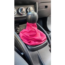 Deri Vites Korugu Koyu Pembe
