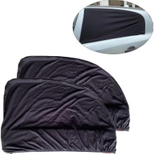 Elastik Oto Yan Cam Bebek Guneslik Araba Perdesi Hatchback Uyumlu 2 Li
