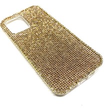 Iphone 12 Uyumlu Kristal Tasli Telefon Kilifi Altin