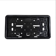 Cerceveli Motosiklet Plakalik Plaka Altligi Siyah 26X17CM 1 Adet