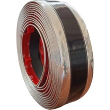 Yapiskanli Araba Kapi Esigi Tampon Koruyucu Krom Siyah 5CMX5MT