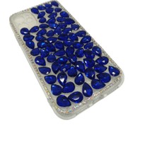 Iphone 11 Uyumlu Damla Tasli Seffaf Telefon Kilifi Mavi