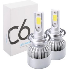 C6 9005 LED Xenon Ampul Simsek Etkili Beyaz 3800 Lumen