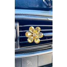 Kristal Damla Tasli Cicek Klima Havalandirma Izgara Susu Klips Oto Kokusu Sari