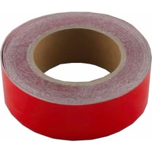 Reflektif Fosfor Serit Bant Reflektor Kirmizi 4cm x 25 Metre