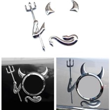 3D Bagaj Logosu Arma Disi Kucuk Seytan Etiketi Sticker Krom ARM34