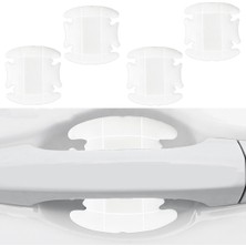 Dis Kapi Kolu Koruma Bandi Silikon 4 Parca Beyaz