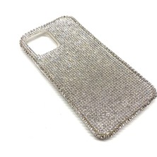 Iphone 12 Uyumlu Kristal Tasli Telefon Kilifi Gumus