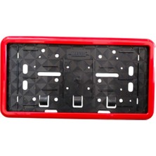 Cerceveli Dikdortgen Plakalik Plaka Altligi Kirmizi 32X17CM 1 Adet