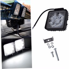 LED Projektor Calisma Sis Lambasi Kare 9 Ledli 27W 12 24V