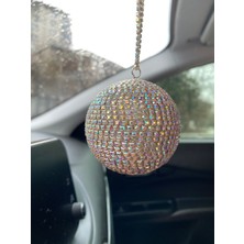 Kristal Tasli Disko Topu Dikiz Ayna Susu Kucuk 6cm Gokkusagi