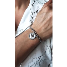 Serenity Kadın Yonca Figürlü Çelik Bileklik