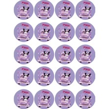 Deniz Parti Kuromi Yenilebilir Yuvarlak Kurabiye Resim Baskı