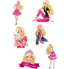 Deniz Parti Barbie Yenilebilir Cupcake ve Pasta Resim Baskı