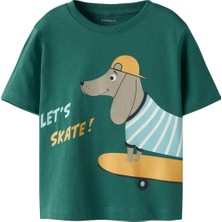 Name It NMMHELGE SS NREG TOP PB Mavi Erkek Çocuk Kısa Kol T-Shirt