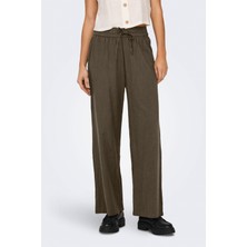 Only ONLTIZANA COTTON LOOSE PA Kahverengi Kadın Pantolon