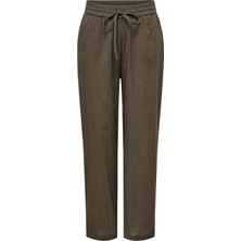 Only ONLTIZANA COTTON LOOSE PA Kahverengi Kadın Pantolon