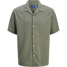 Jack & Jones JOREASTER PATRAS RESORT S Haki Erkek Gömlek