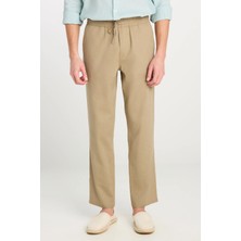 Lee Keten Karışımlı Beli L CAMEL. Erkek Pantolon