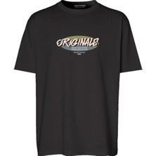 Jack & Jones JORVARENNA TEE SS Siyah Erkek Kısa Kol T-Shirt