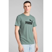 Puma ESS No. 1 Logo Tee (s) Yeşil Erkek Kısa Kol T-Shirt